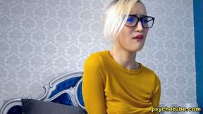 Hot Blonde Strip Show And Cam Play