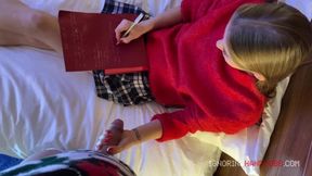 Merry Christmas: Tiffany rides Santa's big cock