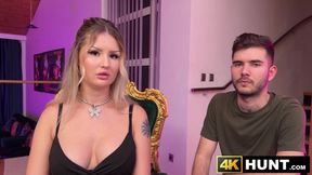 Busty Baby Coco moans in pleasure while cucking her boyfriend