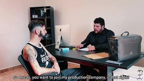 pocket - youngsters go for job interviews and have to fuck the boss to get hired (profanus office double feature pocket ep2 & ep1)