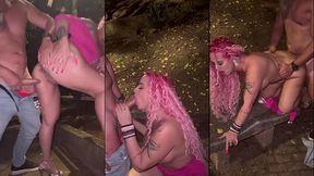 corno chamou pra aventura dogging na praca com a esposa, na frente de estranhos ele assistiu como mansinho enquanto ela gemia na metida