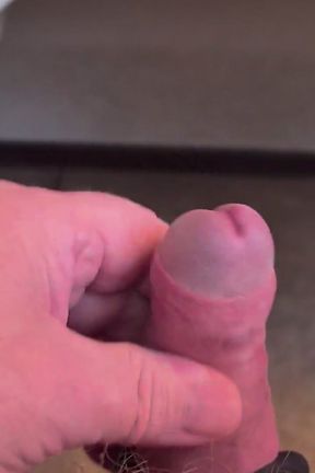 My Friend Is Sitting in the Chair and Playing with His Cock Means He Is Riding a Dildo