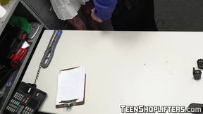 Officer Jack Vegas drills teen Melanie Marie deep in doggystyle