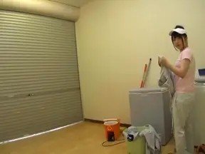 Nice teen Riona Minami small tits enjoying her new vibrator