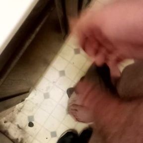 Showing flaccid cock