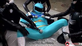 Japanese Slut in Blue Space Suit Gangs Up with Toys in Uncensored Fuck Fest