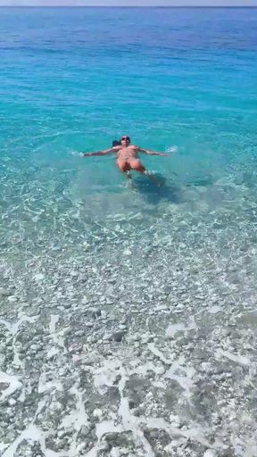 My sexy naked body floating naked