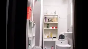 This Romanian Slut Is Very Horny and Masturbates in the Bathroom