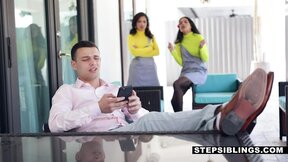 Stepsiblings Team up to Blow Step Sibling