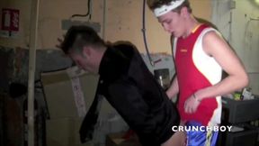 Twink fucked y xxl cock of the boxer Kameron frost
