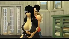 Parodia Hentai Epi 15 One Piece Hentai Nico Robin Follada fuertemente por Lufy Grandes Tetas Folladas Anime
