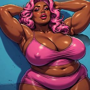 BBW Thick Black Women 3D