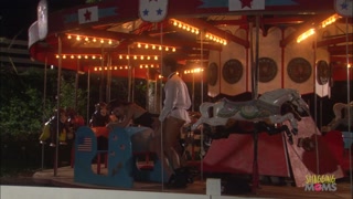 Dude meets a chick and fucks her in an amusement park