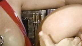 ”Blonde succubus unchained for severe lesbo insertion”