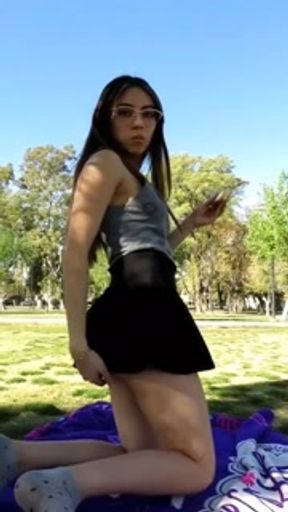 College petite amateur outdoor compilation