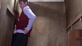 Priest sucks twink off after confession and rides him raw