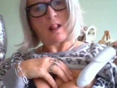 Granny's Big Tits on Webcam