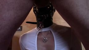 Preview - Blindfolded MILF &mdash;  ring gag &mdash;  and huge facial cumshot