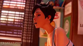 Tracer Dives Into Hot Animated Overwatch Encounter Full of Passion Thrills