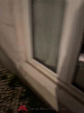 Boy Caught Jerking-off on His Bed Through the Street Window