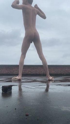A Young Man From a Rural Area Publicly Harassed Others by Undressing on His Balcony