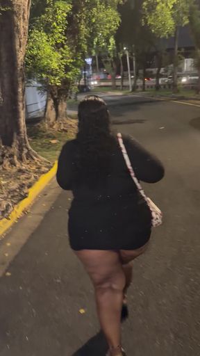 Thick curvy latina shows off her big ass