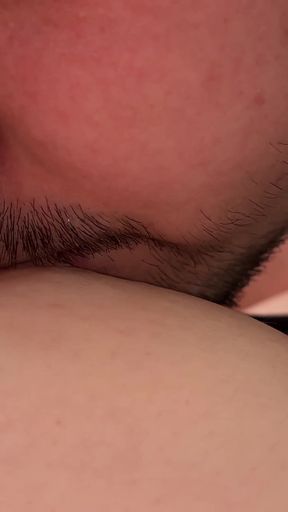 Captivating moment from &quot;Breastfeeding for my grown bearded man&quot;