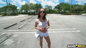 Seductive Stranger Lana Mars Flashes Boobs & Gets Fucked Balls Deep