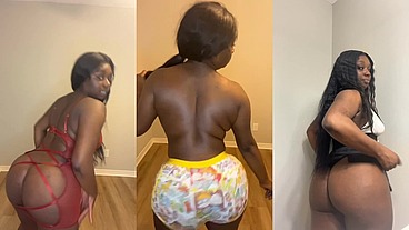 DarkChocolateBarbie ass shaking compilation 1