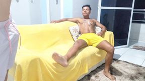 personal chamou o vizinho pra fuder escondido da namorada