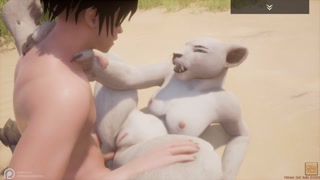 Wild Life / Mating With White Lioness Furrie Girl