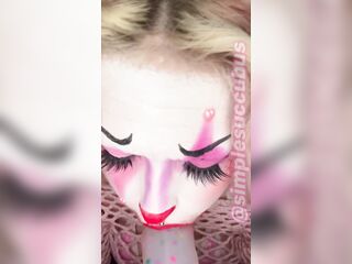 Indecent Clown Angel Sextoy Oral job // SimpleSuccubus
