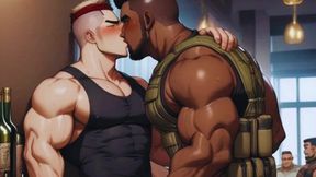 Secret HQ bars reveal gay mercenaries getting destroyed live.