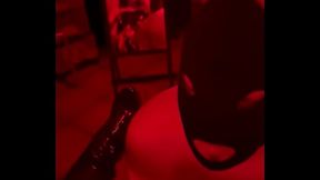 The slave sat with a penis cage for two weeks