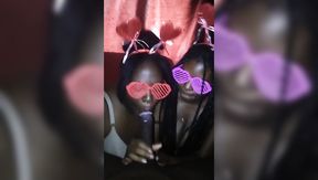 Hot Ebony whores give perfect blowjob in POV