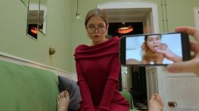 Skye Young And Leo Dee - Jumps On Huge Cock For His Silence. Fed Her Cum. Pov