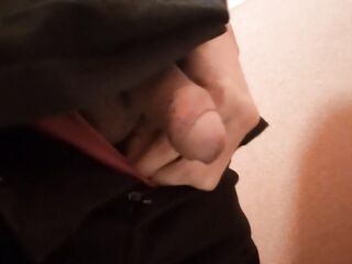 Close-ups of a gay twink's wang peeing at home with different underclothing