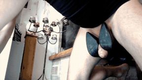 Bootjob from behind, heel insertion in ass, shoejob and wear cum filled high heel shoes! Small File Fast Download