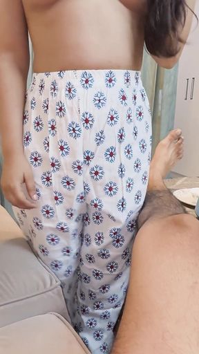 Prepared my best friend for friends with benefits, friend gave deep blowjob