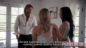 Sultry Latina milf seduces her stepson with big natural tits