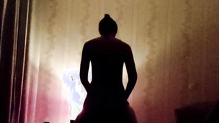 Masseuse fucks fat chubby dude with fake-cock