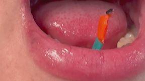 Vore giantess about to take this tiny captain down