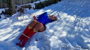 ultra girl bound in the snow