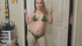 Green Leaf Bikini Erotic Dance & Tease
