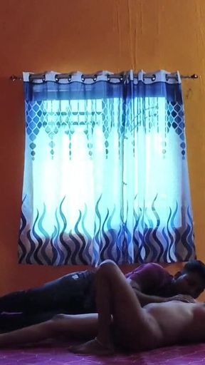 Thrilling moment from &quot;Indian Desi bhabhi sex - Both brother and sister go for a walk, the brother fucks his sister in both&quot;