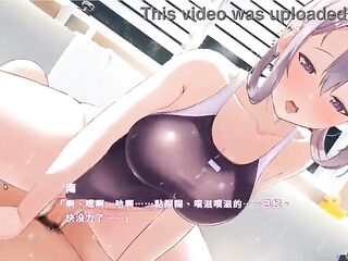 Comics Game – Happiness Double Room - Aged Silver Hottie Enjoys Steamy Washroom Sex & Private Nighttime Banging - Free Mode