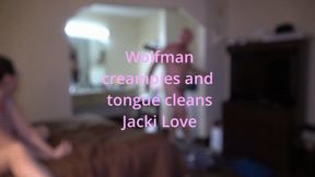 Wolfman's creampie audition with Jacki Love (1080p)