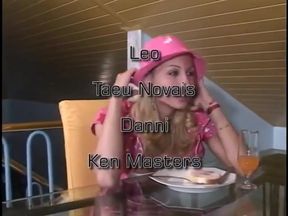 Muscular Stud Fucks Charming Blonde Tranny in the Cafe