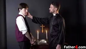 Spanking the Naughty Twink: A Horned Priests Secret Church Sin – 18+