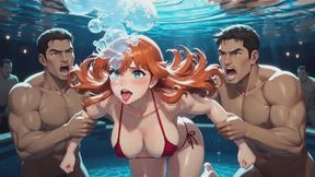 Pool Bottom Breath Hold Training | Multi Partner Underwater Breath Control